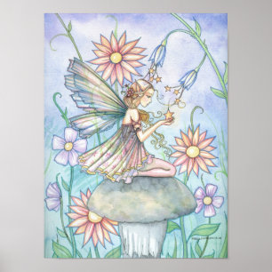 Poster de arte de hadas florales por Molly Harriso