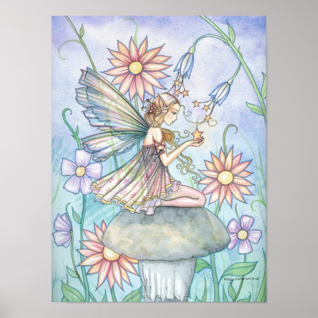 Poster de arte de hadas florales por Molly Harriso (Frente)