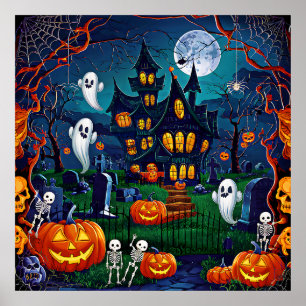 Poster de arte de Halloween