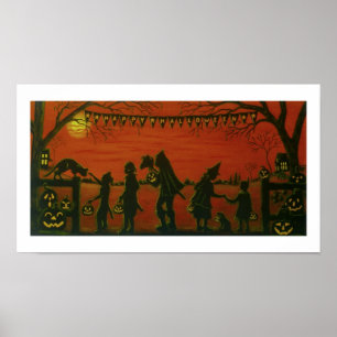 Poster de arte de Halloween "Happy Halloween"