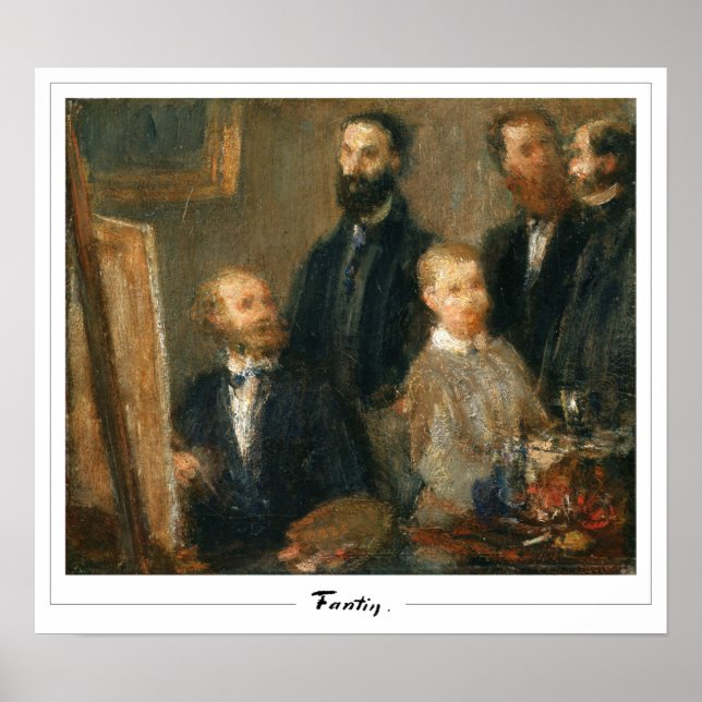 Póster de arte de Henri Fantin-Latour Zedign #5 (Frente)