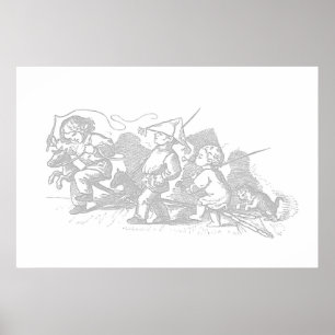 Poster de arte de Hobby Horse Kid