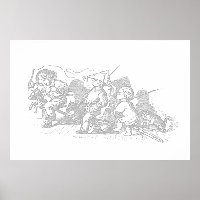 Poster de arte de Hobby Horse Kid (Frente)