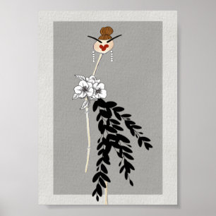 Póster de arte de ilustración de moda de Alta Cost