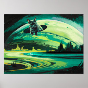 Poster de arte de impresión de planetas raras de g