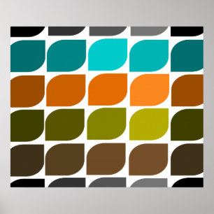 Poster de arte de inspiración moderna de mediados 