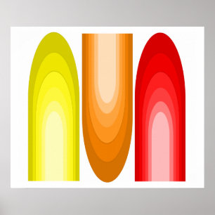 Poster de arte de inspiración moderna de mediados