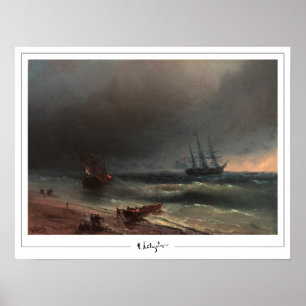 Póster de arte de Ivan Aivazovsky Zedign #250