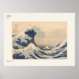 Póster de arte de Japón Edo