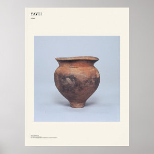 Póster de Arte de Jarra de Cerámica Japonesa Yayoi