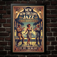 Póster de arte de Jazz Vintage de los años 30