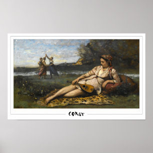 Póster de arte de Jean-Baptiste-Camille Corot #11