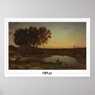 Póster de arte de Jean-Baptiste-Camille Corot #35-