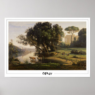 Póster de arte de Jean-Baptiste-Camille Corot #89