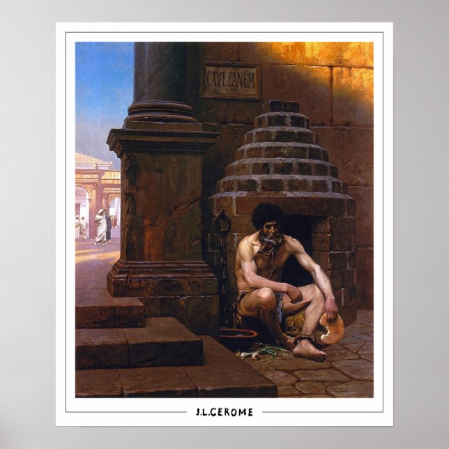 Póster de arte de Jean-Léon Gérôme Zedign #111 (Frente)