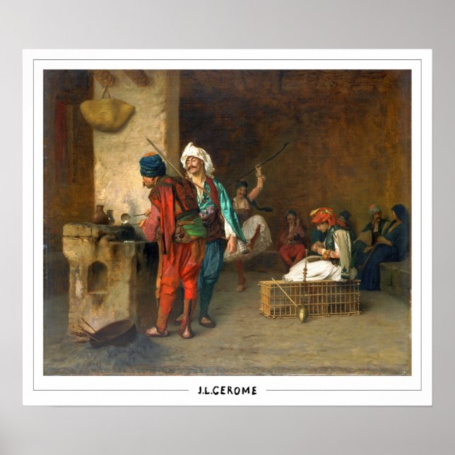 Póster de arte de Jean-Léon Gérôme Zedign #118 (Frente)