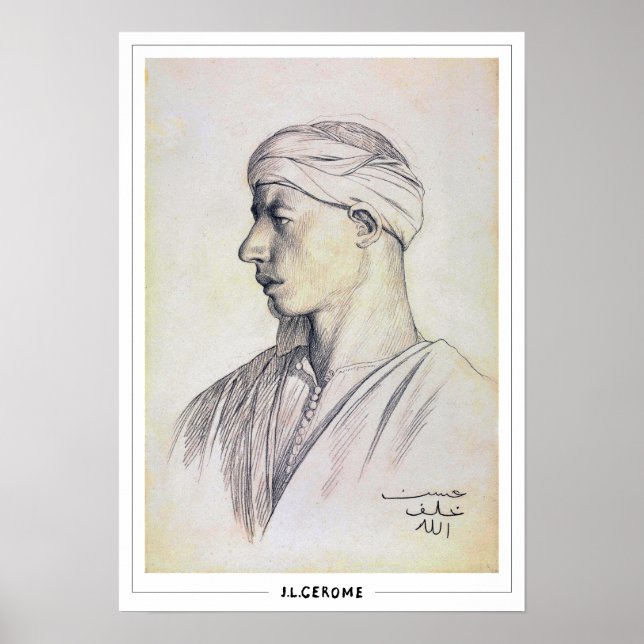Póster de arte de Jean-Léon Gérôme Zedign #12 (Frente)