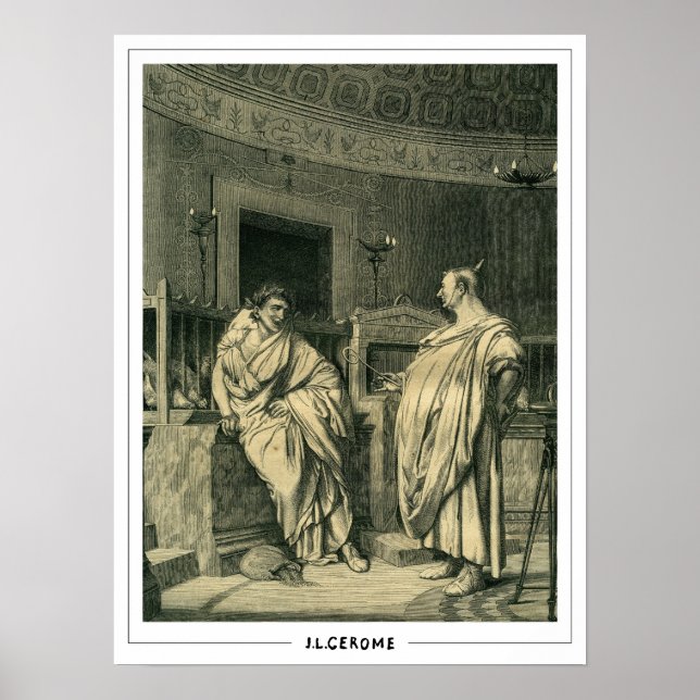 Póster de arte de Jean-Léon Gérôme Zedign #167 (Frente)