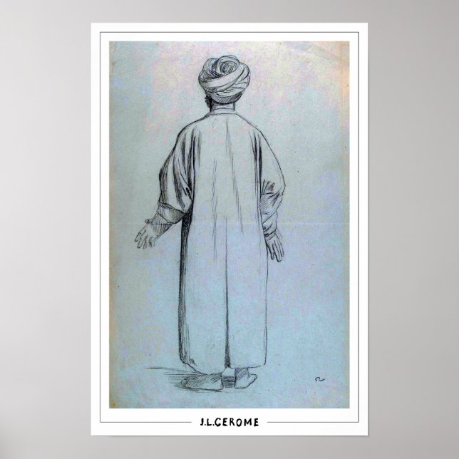 Póster de arte de Jean-Léon Gérôme Zedign #168 (Frente)
