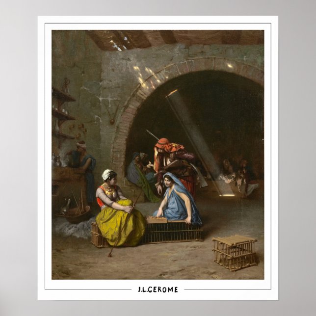 Póster de arte de Jean-Léon Gérôme Zedign #18 (Frente)