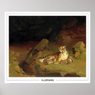 Póster de arte de Jean-Léon Gérôme Zedign #218