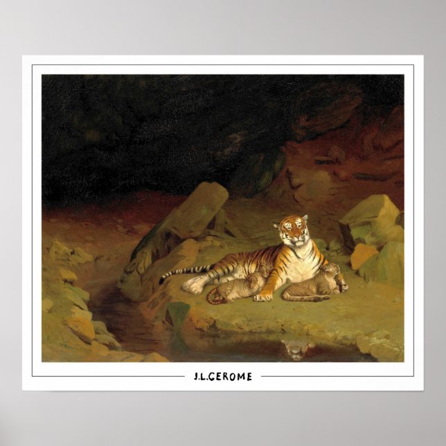 Póster de arte de Jean-Léon Gérôme Zedign #218 (Frente)