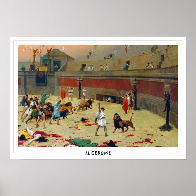Póster de arte de Jean-Léon Gérôme Zedign #250 (Frente)