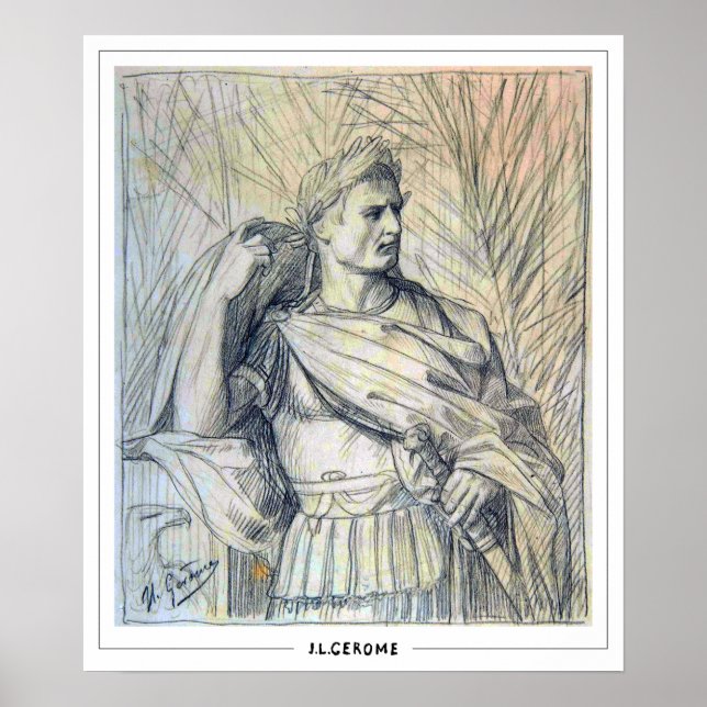 Póster de arte de Jean-Léon Gérôme Zedign #252 (Frente)