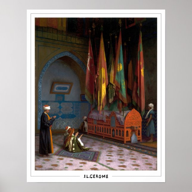 Póster de arte de Jean-Léon Gérôme Zedign #338 (Frente)
