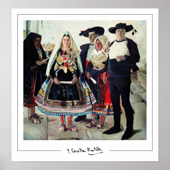 Póster de arte de Joaquín Sorolla Zedign #3 (Frente)