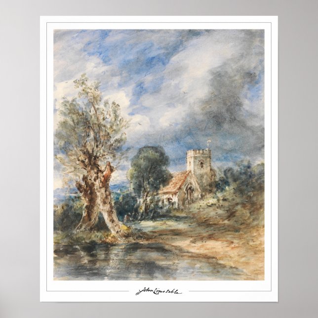 Póster de arte de John Constable Zedign #525 (Frente)
