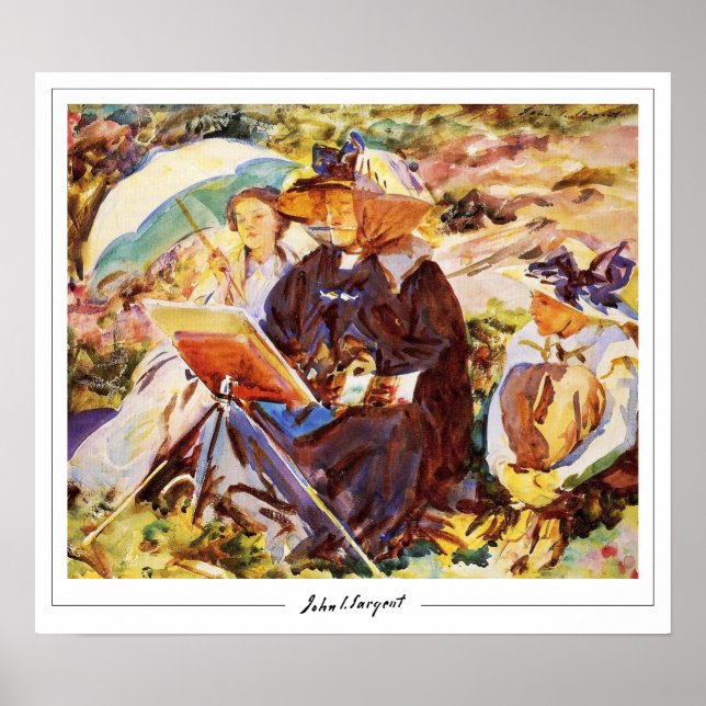 Póster de arte de John Singer Sargent Zedign #113- (Frente)