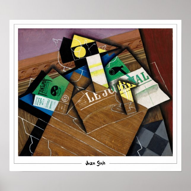 Póster de arte de Juan Gris Zedign #12 (Frente)