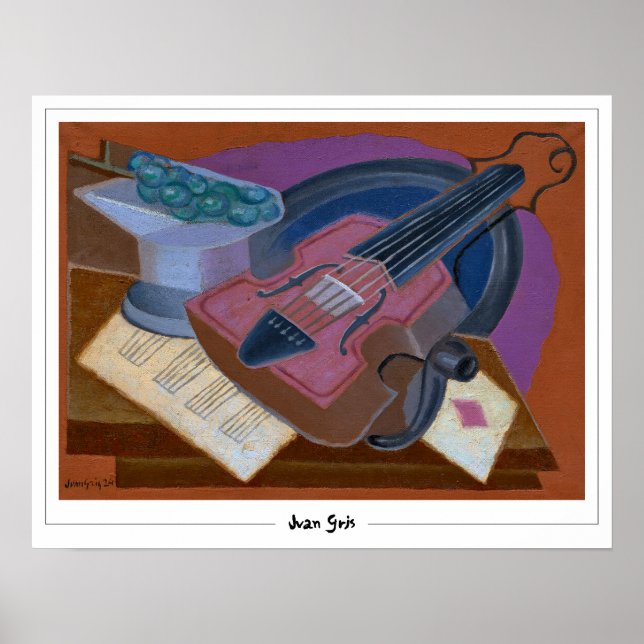 Póster de arte de Juan Gris Zedign #324 (Frente)