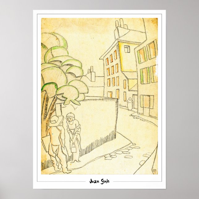 Póster de arte de Juan Gris Zedign #72 (Frente)