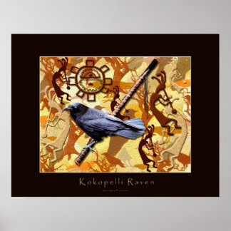 Poster de arte de KOKOPELLI RAVEN