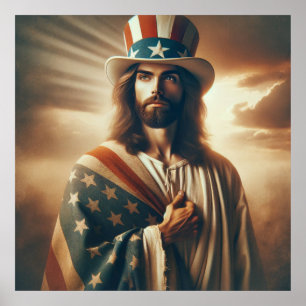 Póster de arte de la Biblia Cristiana Estadouniden