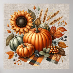 Poster de arte de la Calabaza Caída