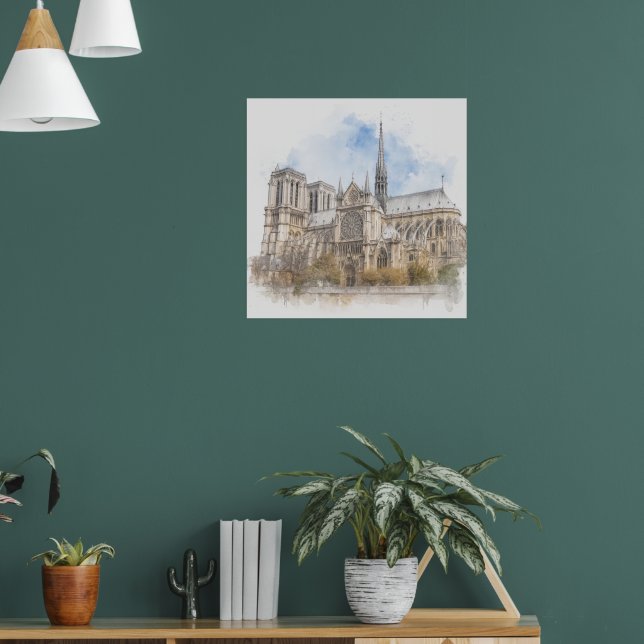 Póster de arte de la catedral de Notre Dame París  (Salón 1)