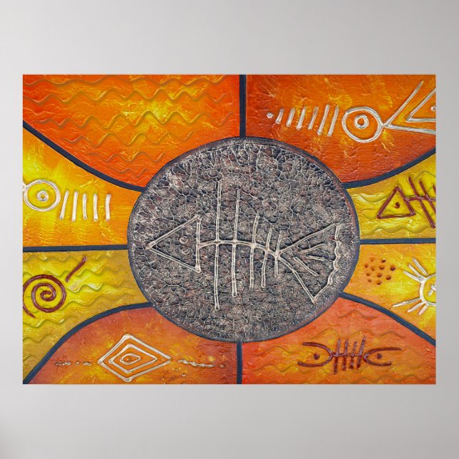 Poster de arte de la cocina de República Dominican (Frente)