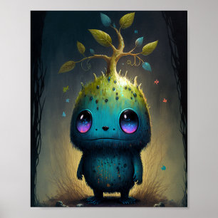 Poster de arte de la fantasía de la planta baja