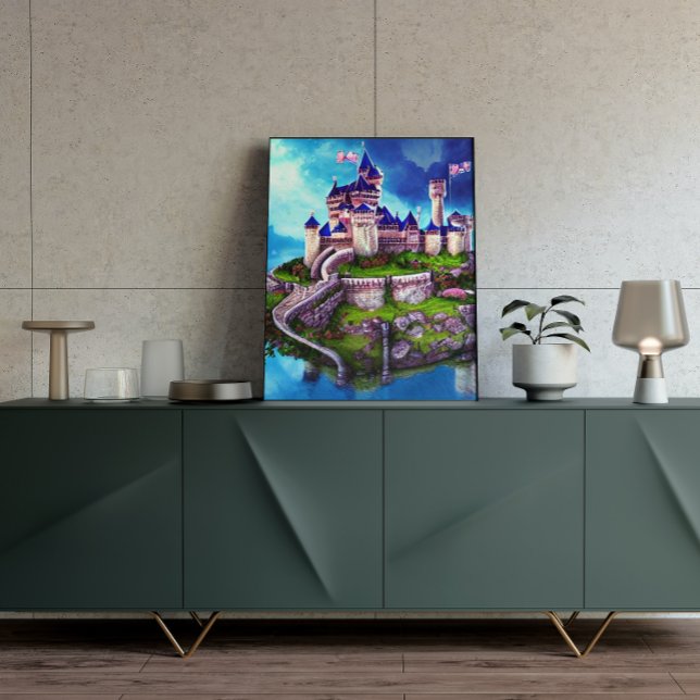 Poster de arte de la fantasía digital del castillo (Subido por el creador)