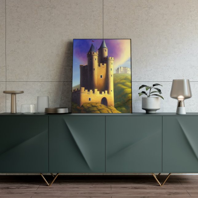 Poster de arte de la fantasía digital del castillo (Subido por el creador)