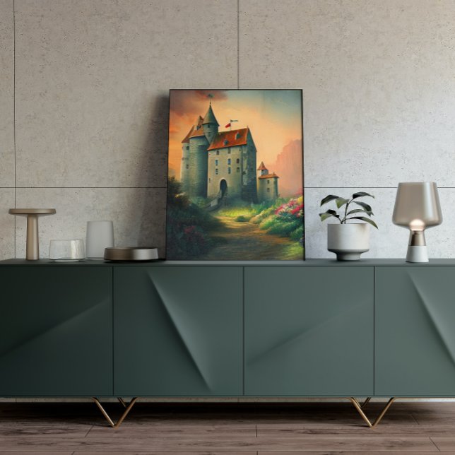 Poster de arte de la fantasía digital del castillo (Subido por el creador)