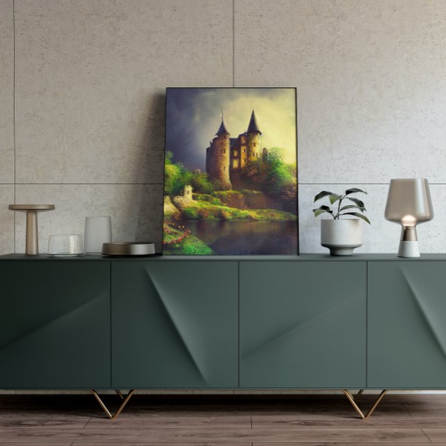 Poster de arte de la fantasía digital del castillo (Subido por el creador)