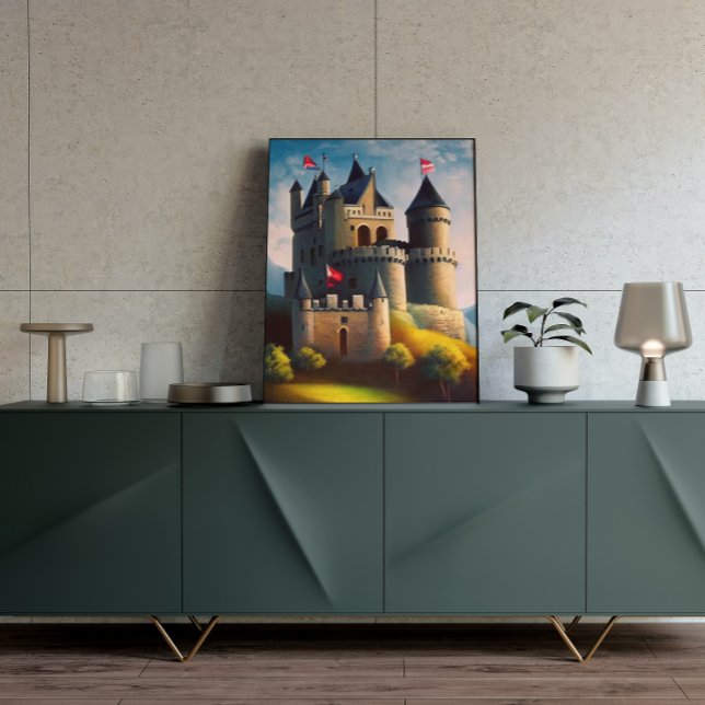 Poster de arte de la fantasía digital del castillo (Subido por el creador)