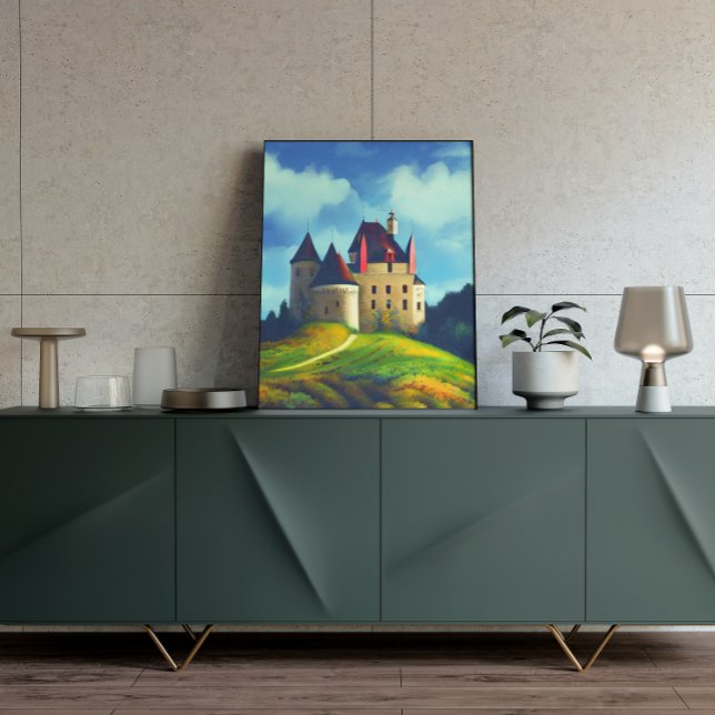 Poster de arte de la fantasía digital del castillo (Subido por el creador)