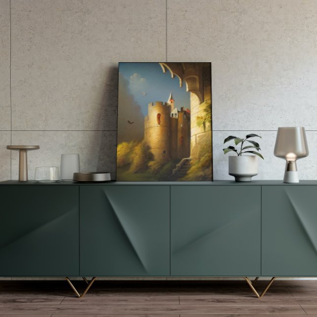 Poster de arte de la fantasía digital del castillo (Subido por el creador)