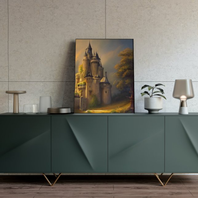 Poster de arte de la fantasía digital del castillo (Subido por el creador)