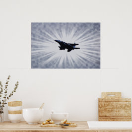 Poster de arte de la Fuerza Aérea F 15 Fighter Jet